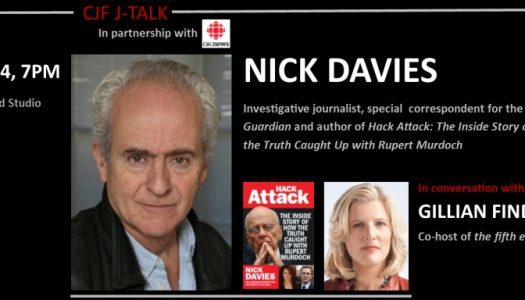 Nick Davies in conversation with Gillian Findlay