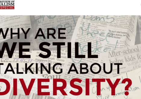 The Ryerson Review of Journalism’s first online, interactive feature, #WhyDiversity. Screenshot by J-Source.