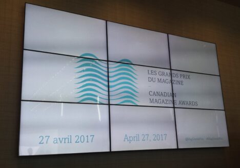 The new logo for the Magazines Grands Prix, an awards program established by Magazines Canada. Photo courtesy H.G. Watson.