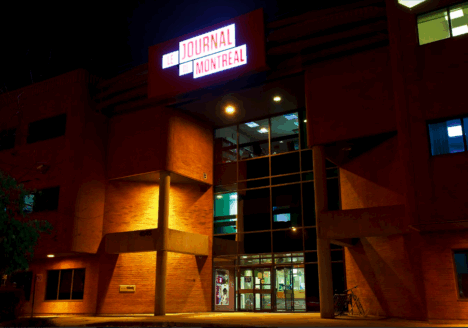 The  Journal de Montreal building. Photo courtesy Shaun Michaud.