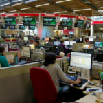 There have been big changes in CBC newsrooms over the years. Photo courtesy Jimmy Thomson.