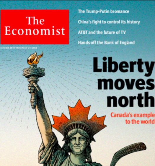 The Oct. 29 cover of The Economist. Screenshot by J-Source.