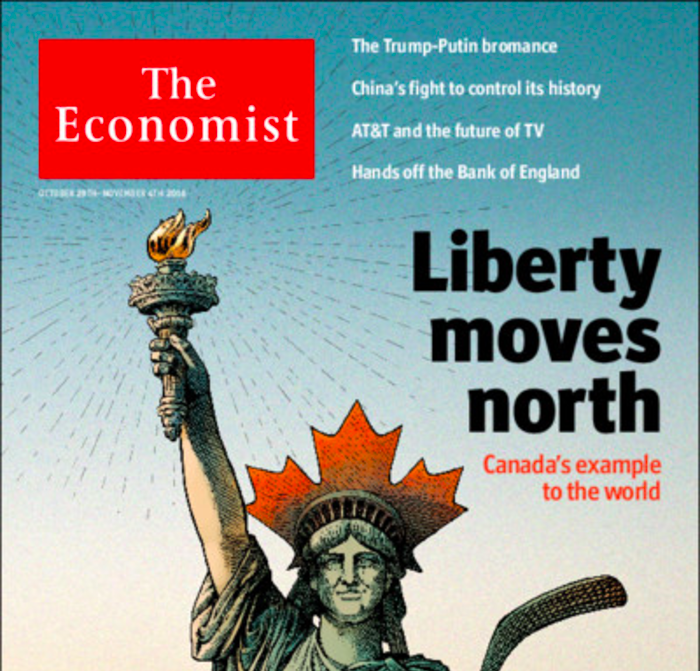 The Oct. 29 cover of The Economist. Screenshot by J-Source.
