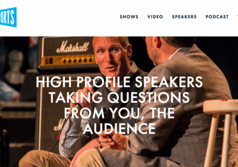 Homestand Sports produces a series of talks focused on basketball, hockey and baseball. Screenshot by J-Source.