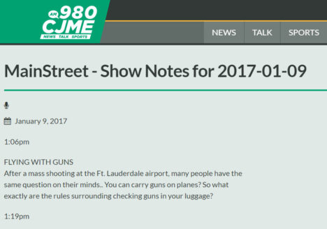 One of the last story line-ups for MainStreet. Screenshot by J-Source