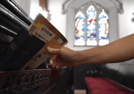 Geez has 1,100 subscribers who pay $39 per year for four issues. Photo courtesy of