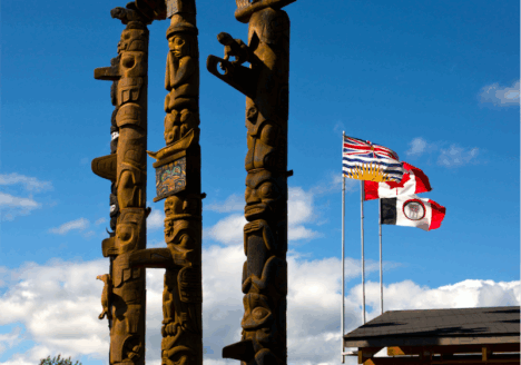 Outside the Gitlaxt’aamiks Village Government office in northern B.C.’s Nisga’a territory. There is little media presence in the region to report on the independent treaty First Nation’s government decisions. Photo courtesy Wawmeesh Hamilton