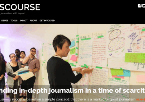 Discourse Media sets precedent for a new kind of emerging media organization. Screenshot by J-Source.