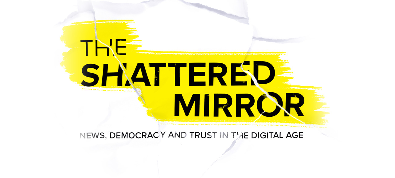 Shattered Mirror, a report on news and democracy in the digital age, was released on Jan. 26 by the Public Policy Forum. Screenshot by J-Source.