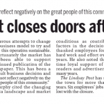 The last edition of the Lindsay Post. Screenshot courtesy of Policy Options.