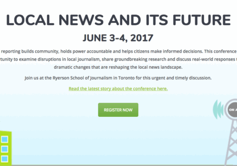 Scholars, journalists and educators from around the world will gather in Toronto this spring to discuss the state of local journalism.