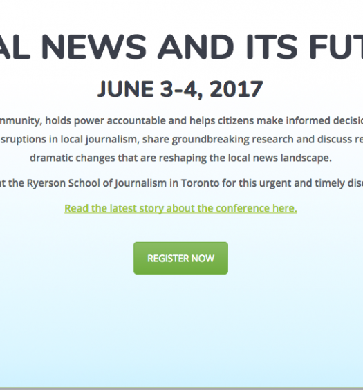 Scholars, journalists and educators from around the world will gather in Toronto this spring to discuss the state of local journalism.
