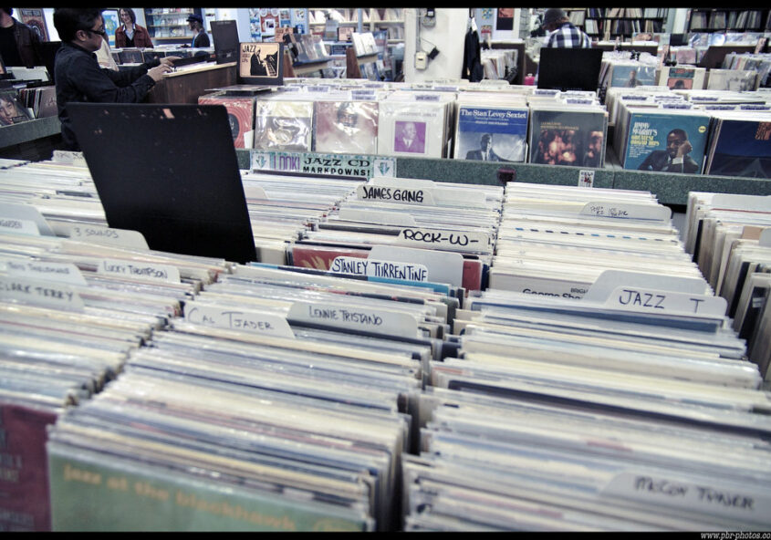 Record Store Day at Euclid Records in St. Louis. Vinyl sales have seen an uptick in the last few years. Photo courtesy Phil Roussin/CC BY-NC-ND 2.0.