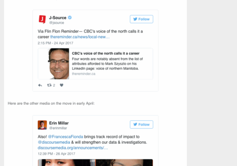 Tweets aren’t in the public domain, despite what you might think. Screenshot by J-Source.