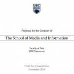 Original proposal would have created a School of Media and Information. Screenshot by J-Source.