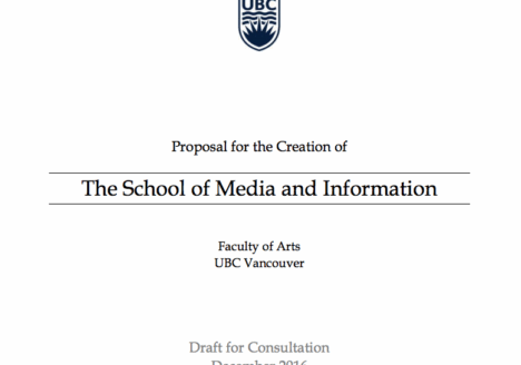 Original proposal would have created a School of Media and Information. Screenshot by J-Source.