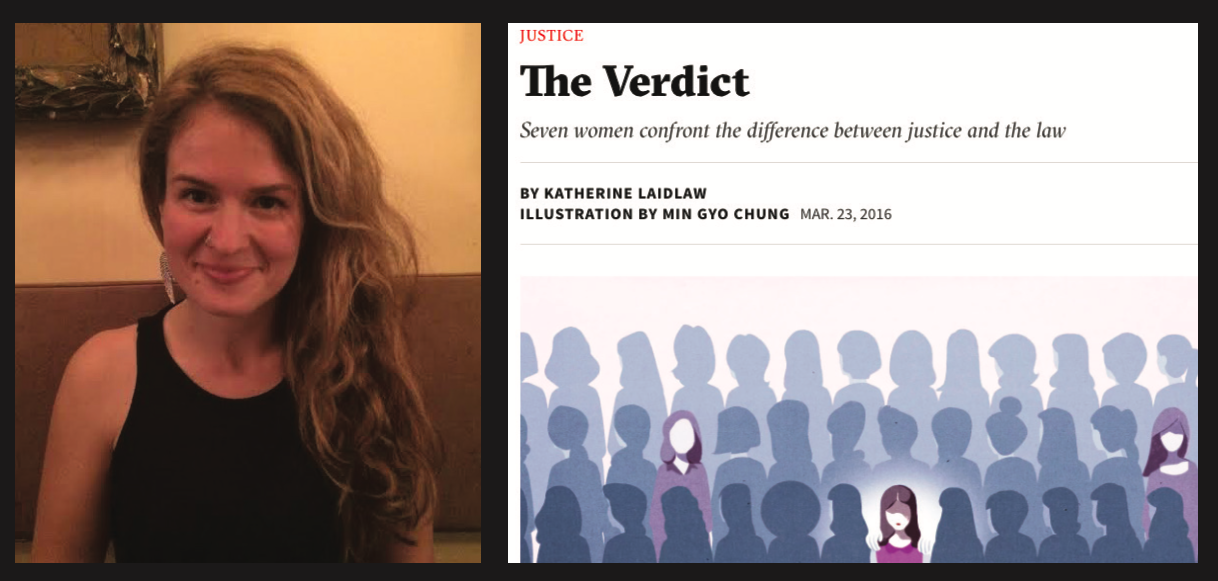 Katherine Laidlaw is one of the National Magazine Awards top nominated creators this year. Headshot courtesy of Katherine Laidlaw/Screenshot by J-Source.