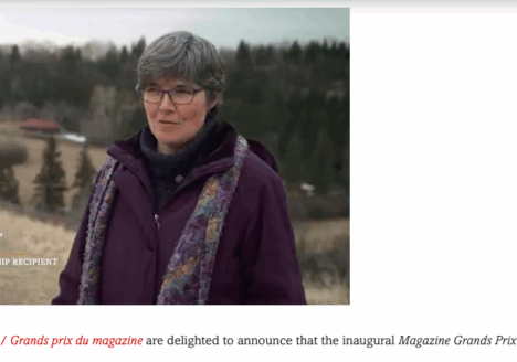 Laura Stewart will investigate climate change on Saskatchewan’s grasslands. Screenshot by J-Source.