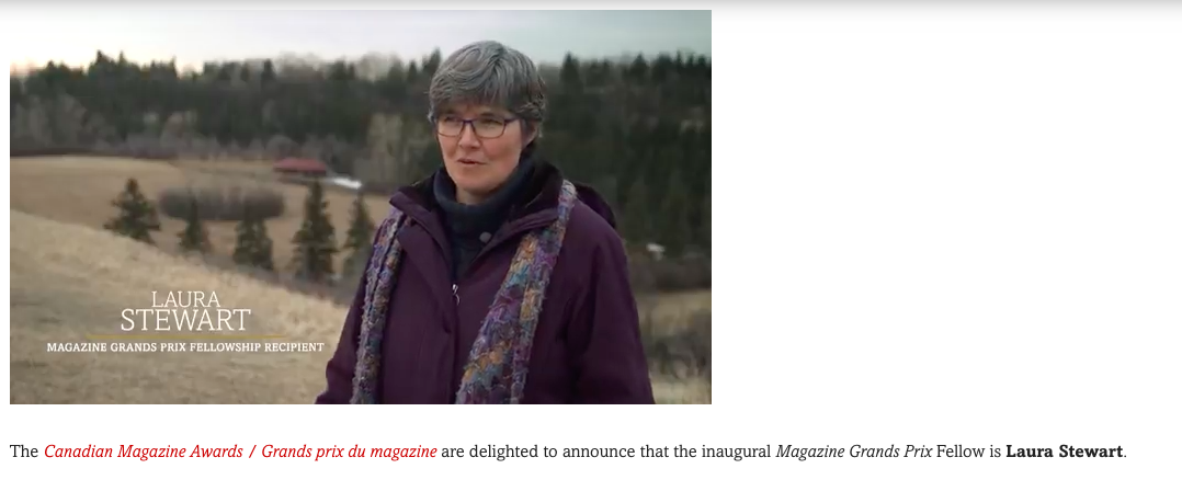 Laura Stewart will investigate climate change on Saskatchewan’s grasslands. Screenshot by J-Source.