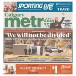 Calgary Metro front page