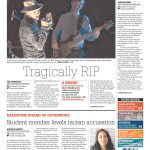 The Chronicle Herald front page with headline "Tragically RIP"