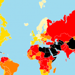 World Press Freedom Index map