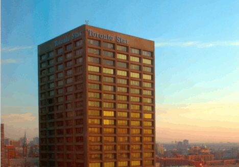 Exterior of Toronto Star building