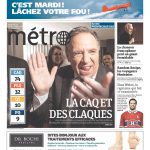 Métro front page with headline "La CAQ et des claques"