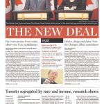 Toronto Star front page with headline "The new deal"