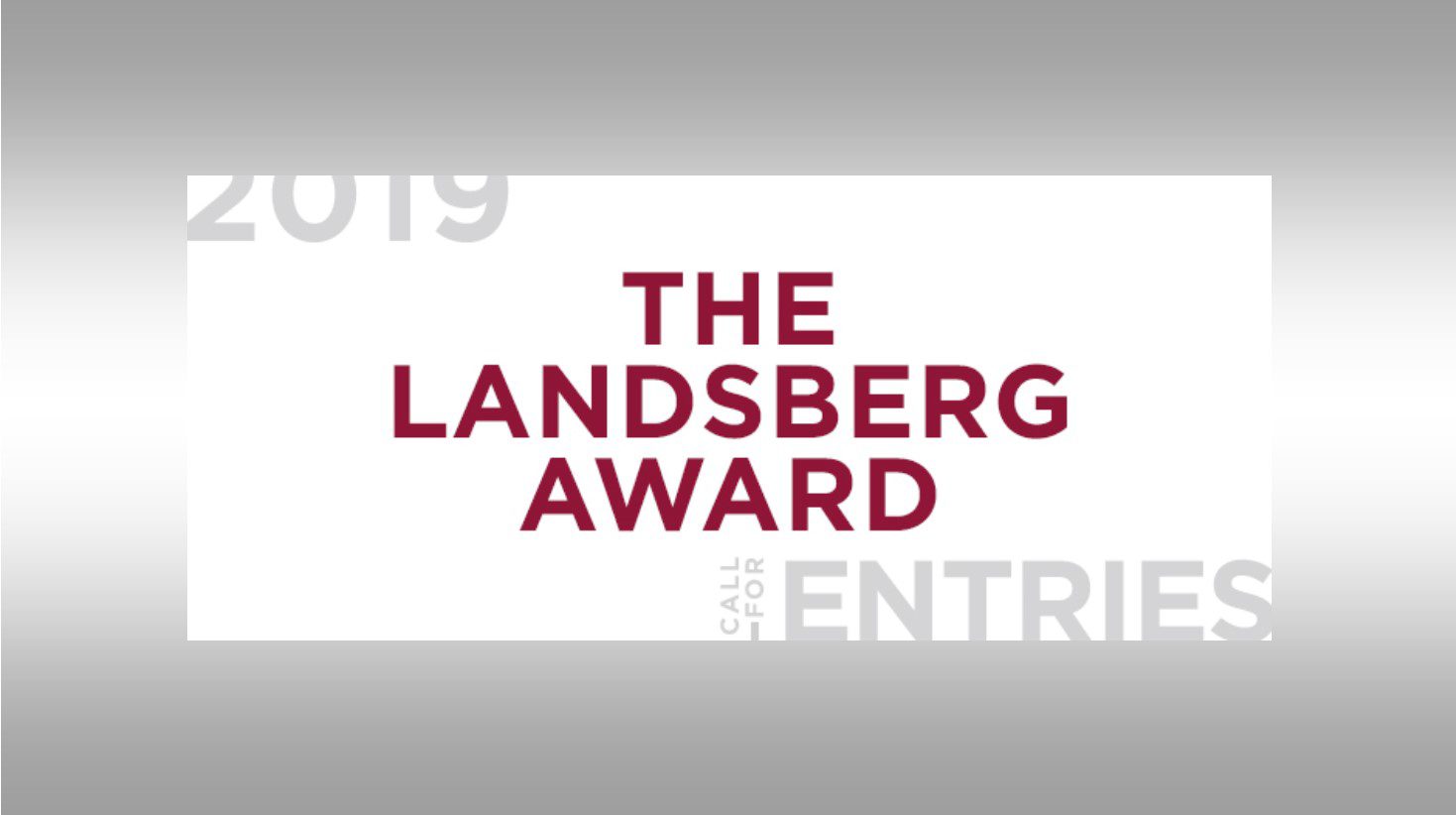 Applications open for the Landsberg Award