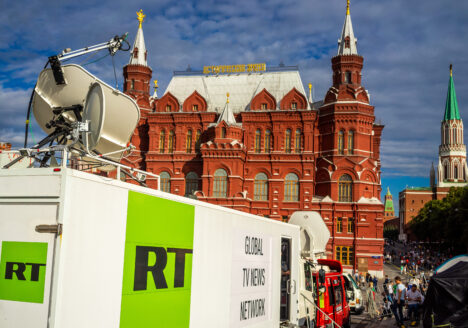 RT News truck