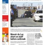 Edmonton Journal front page with lead story headline "Nova Scotia tragedy"