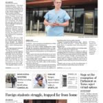 Waterloo Region Record front page with lead story headline "The ER physician"
