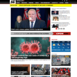 CP24 homepage with feature story headline "Ontario set to release updates COVID-19 projections"