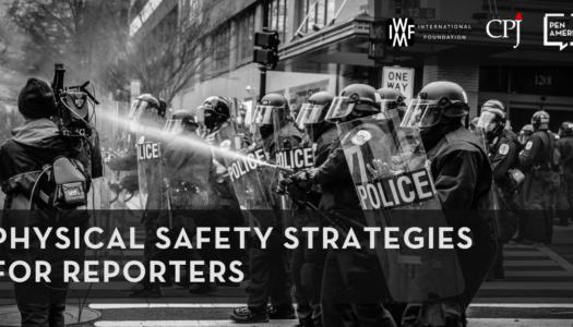 Physical Safety Strategies for Reporters