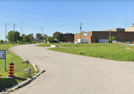 Google Street View image of Postmedia production facility in Toronto