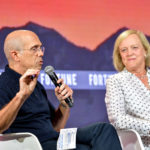 Quibi founder Jeffrey Katzenberg and CEO Meg Whitman appear a Fortune Brainstorm TECH conference on July 16, 2019 in Aspen, CO