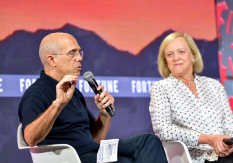 Quibi founder Jeffrey Katzenberg and CEO Meg Whitman appear a Fortune Brainstorm TECH conference on July 16, 2019 in Aspen, CO