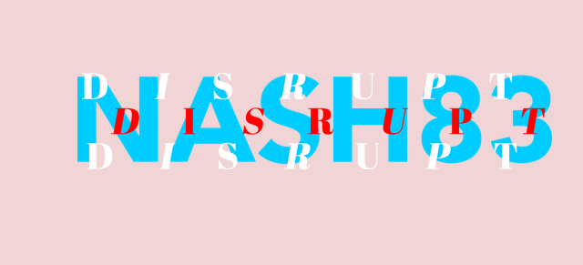 NASH83 logo on pink background