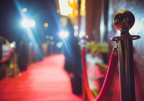 Red carpet and red rope