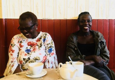 Media Girlfriends co-founder Garvia Bailey and her mother Eva Bailey. Eva Bailey is the subject of the first episode of the podcast Strong and Free, which tells the story of the women who came to Canada as part of the West Indian Domestic Scheme. (Photo supplied)