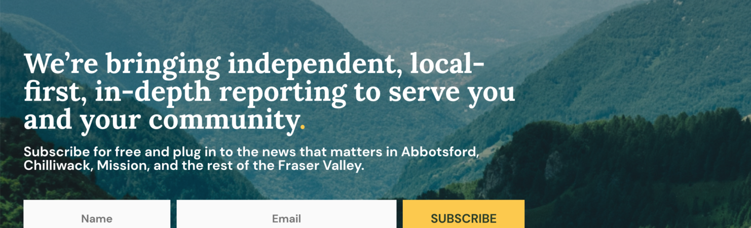 Fraser Valley Current homepage