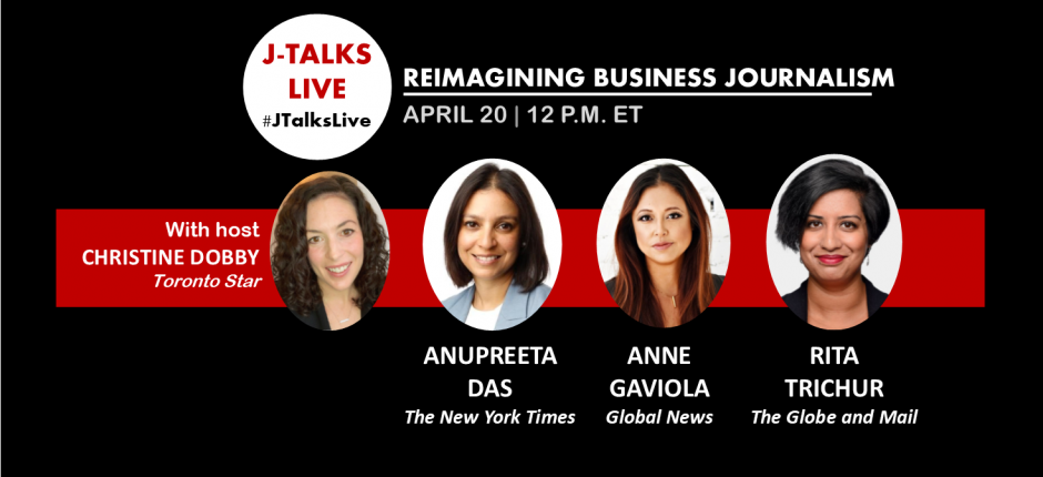 Reimagining Business Journalism April 20 | 12 p.m. ET