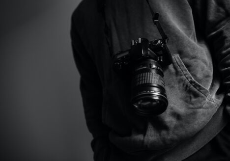 Monochrome camera and hoody