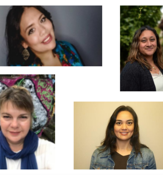 Jack Webster Foundation announces 2022 Professional Development Fellowship recipients. Clockwise from top left pictures Kelsie Kilawna, Shalu Mehta (Photo Credit: Philp McLachlan), Janis Cleugh and Nora O'Malley.