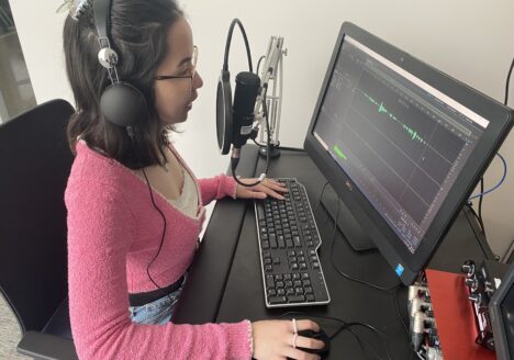 Kendra Seguin, a fourth-year journalism student at Toronto Metropolitan University, teamed up with Carolina Pucciarelli and Sael Forster on We Met U When podcast episode "A Sticky Label."