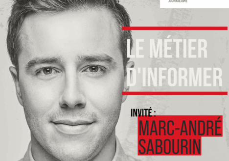 Photo qui montre le journaliste Marc-André Sabourin.