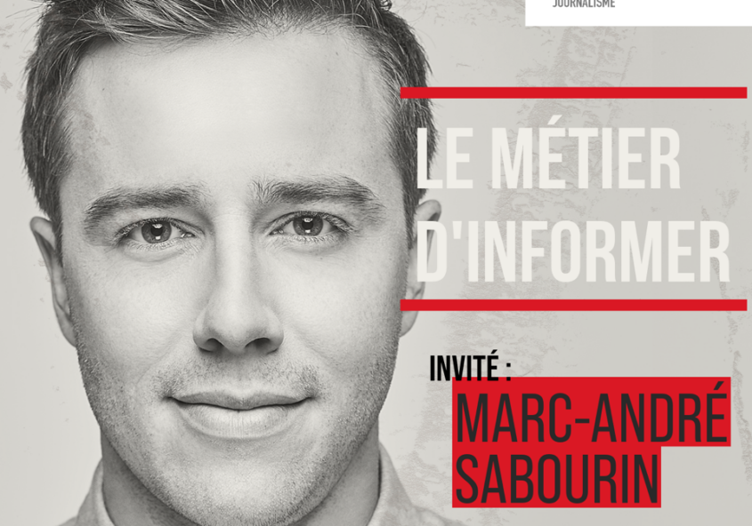 Photo qui montre le journaliste Marc-André Sabourin.